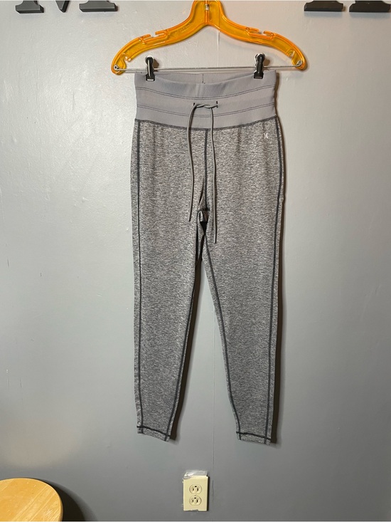 Hurley Pants - Hurley Women's Gray Knit Drawstring Active Leggings size small